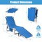 Set of 2 Portable Reclining Chair with 5 Adjustable Positions